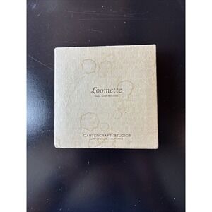 Vintage 1936  Loomette Wooden Weaving Loom w/ Box & Instructions Cartercraft (H4